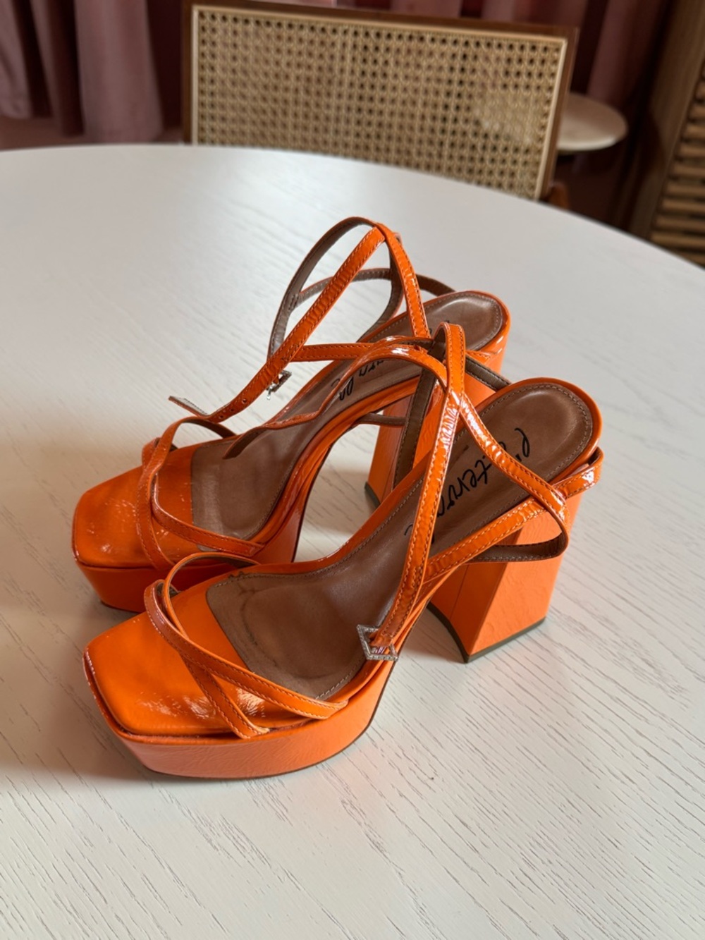 L'INTERVALLE Orange Platform Sandal